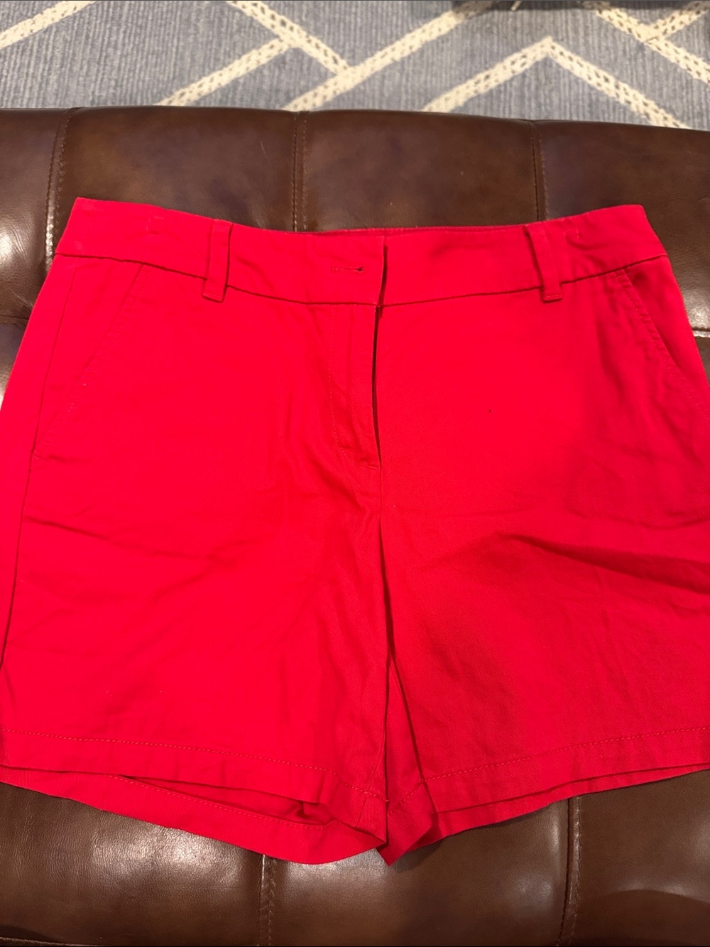 Women's Bright Red Tailored Shorts